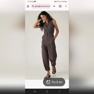 Athleta Black Utility Jumpsuit